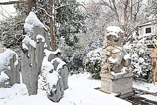 清凉山雪景