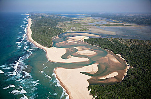 海岸,泻湖,湾,南非