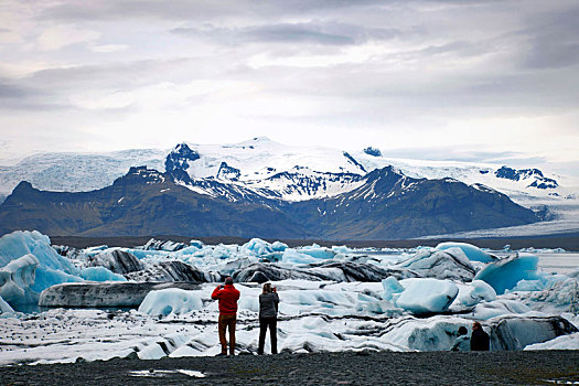 风景,旅游,冰,湖,冰岛