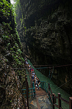 重庆著名风景区黑山谷峡谷