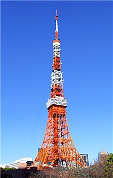 东京塔,鲜明,晴天