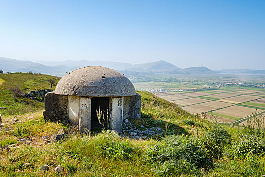 药盒,掩体,场所,靠近,阿尔巴尼亚,欧洲