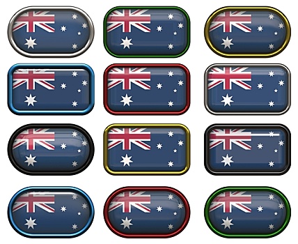 扣,旗帜,澳大利亚