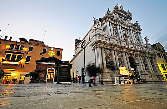 圣玛丽亚教堂,圣马科,区域,威尼斯,世界遗产,威尼托,意大利,欧洲