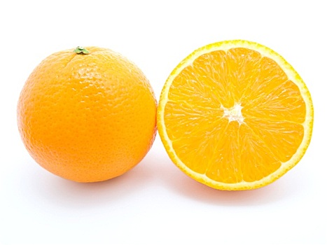 成熟,橙色,水果,隔绝,白色背景,背景