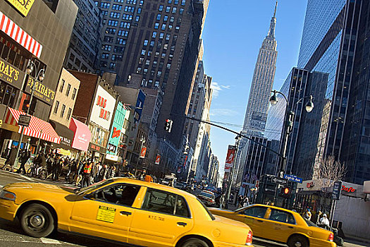 出租车,道路,纽约,美国