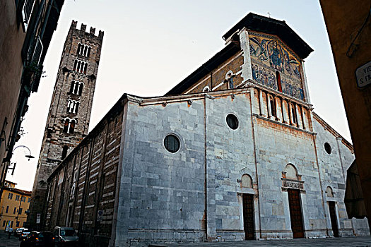 教堂,钟楼,卢卡,意大利