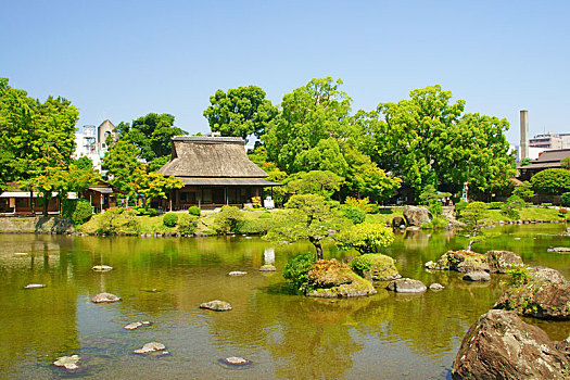 传统,日本,老,房子