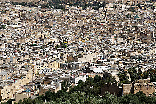 景色,老城,摩洛哥,北非,非洲