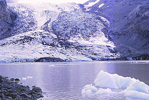 冰河,湖,冰岛,20世纪,艺术家