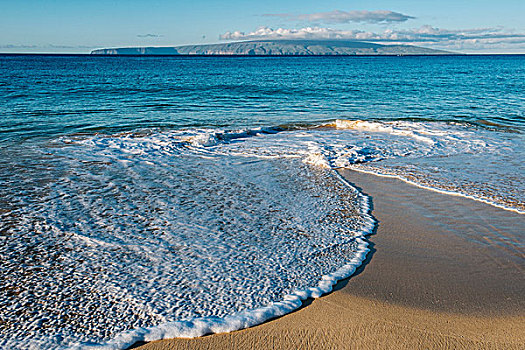 海洋,潮汐,海滩,毛伊岛,夏威夷