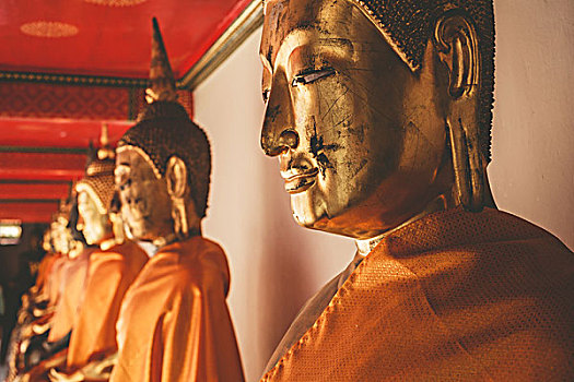 佛像,寺院,泰国