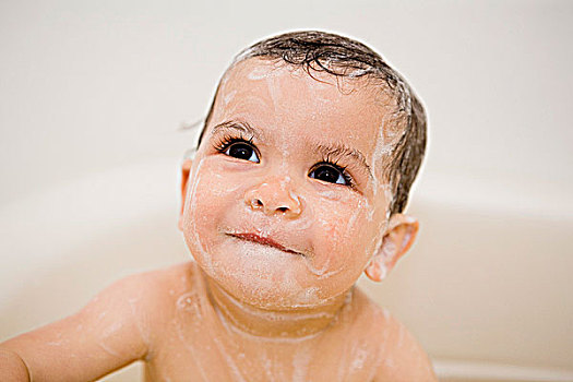 肥皂,婴儿,沐浴