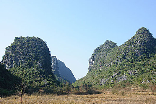 桂林喀斯特山景风光