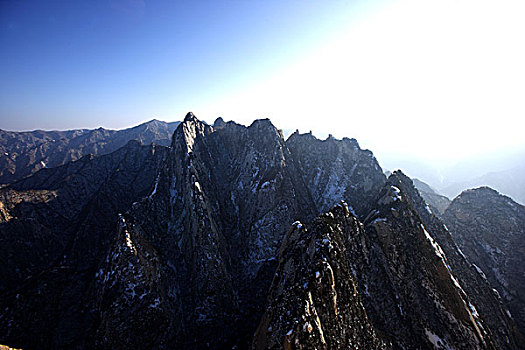 陕西-西岳华山群山