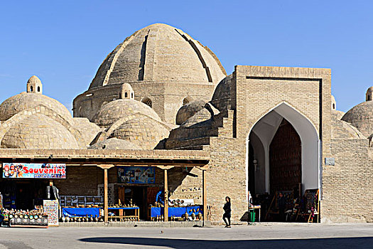 圆顶,集市,世界遗产,布哈拉,乌兹别克斯坦,亚洲
