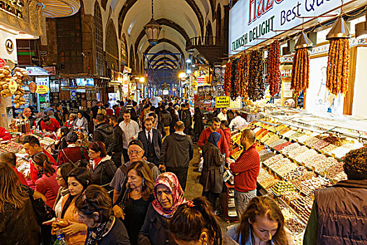 埃及人,集市,调味品,伊斯坦布尔,欧洲,土耳其,亚洲