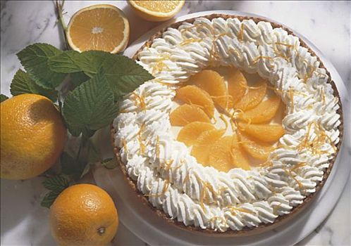 橙子蛋糕,奶油