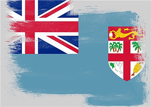 旗帜,斐济,涂绘,画刷