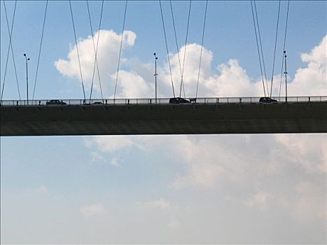 土耳其,伊斯坦布尔,交通,吊桥,上方