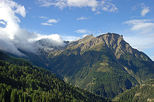 意大利,山,山谷