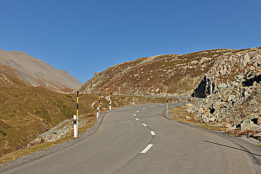 道路,高山,瑞士