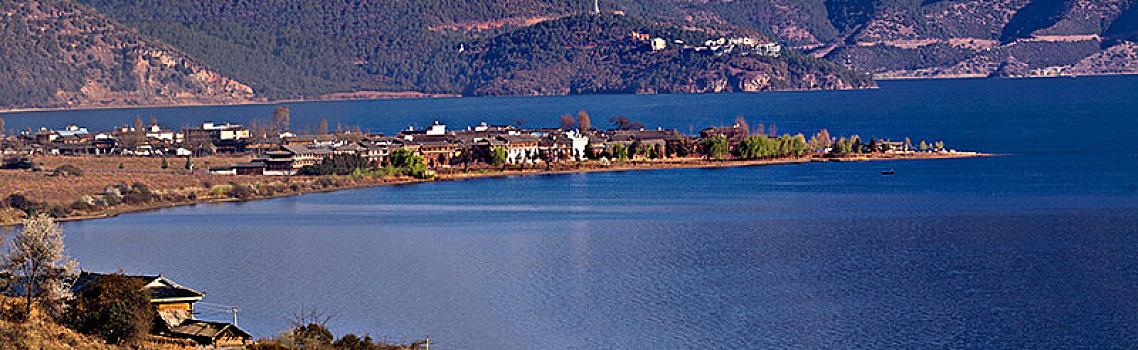 泸沽湖落水村景观