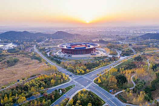 北京国际会展中心秋季风光