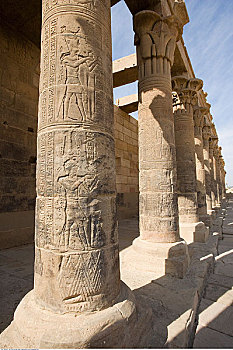 柱子,菲莱神庙,埃及
