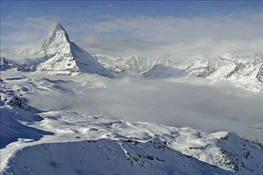 滑雪胜地,策马特峰,马塔角,瓦莱,瑞士