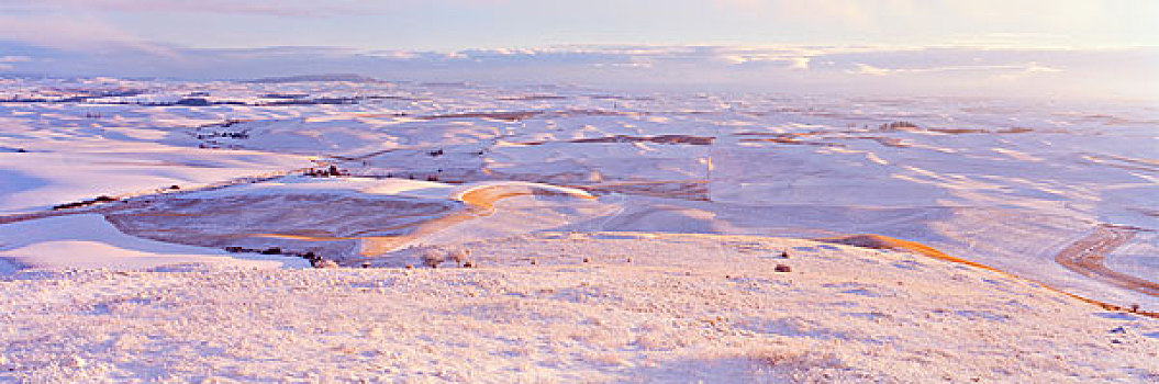 美国,冬天,群山,积雪