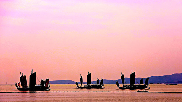 太湖渔帆
