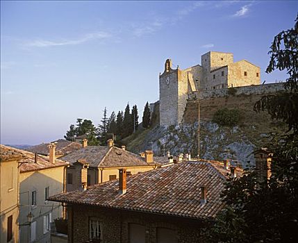 城堡,山谷,艾米利亚-罗马涅大区,意大利