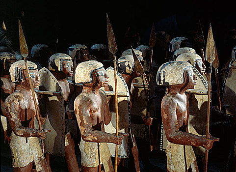 木质,模型,军队,埃及,军人,盾