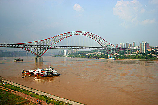 桥,长江,河,重庆,中国,亚洲