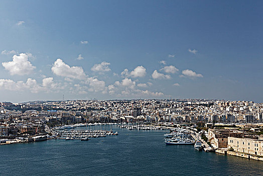 码头,溪流,港口,风景,瓦莱塔市,马耳他,欧洲