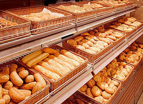 面包,种类,超市