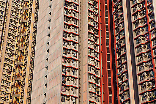 中国,香港,公寓住宅区
