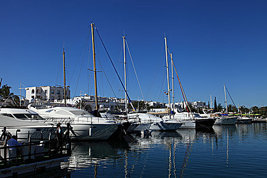 突尼斯,港口,城市,苏斯,游艇码头