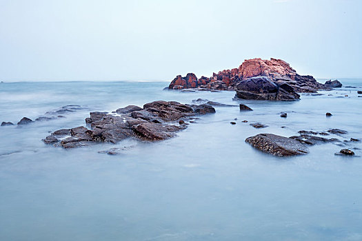 飘渺的大海,山东省日照任家台礁石公园