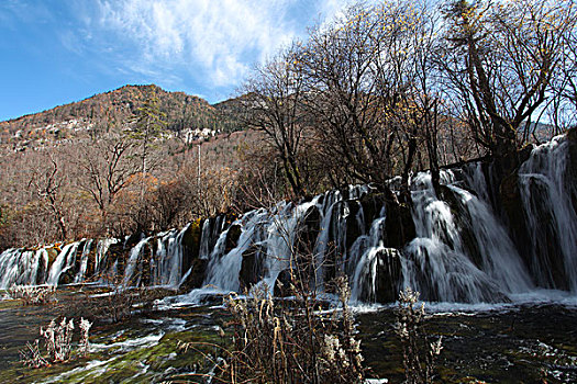 中国四川阿坝九寨沟自然风光