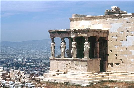 女像柱,门廊,卫城,雅典,公元前5世纪,艺术家