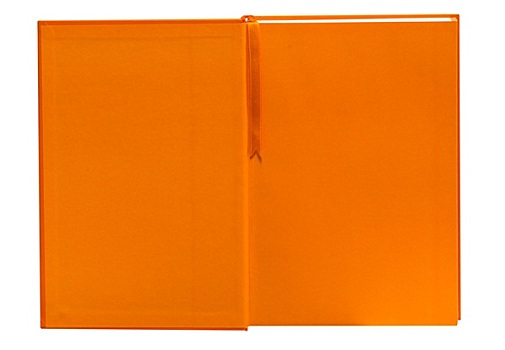 翻开,橙色,笔记本,隔绝