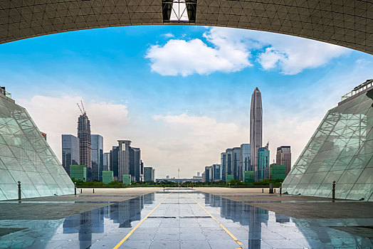 深圳城市建筑景观天际线