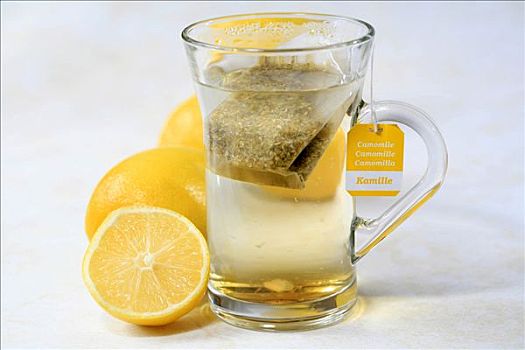 甘菊茶,柠檬