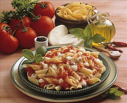 意大利面,番茄酱,奶酪