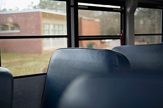 蓝色,巴士,座椅