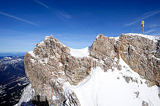 山,楚格峰,2009年,山峦,韦尔登费尔斯,上巴伐利亚,巴伐利亚,德国,欧洲