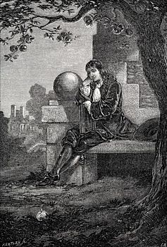艾萨克-牛顿,英国人,科学家,数学家,17世纪,艺术家,未知