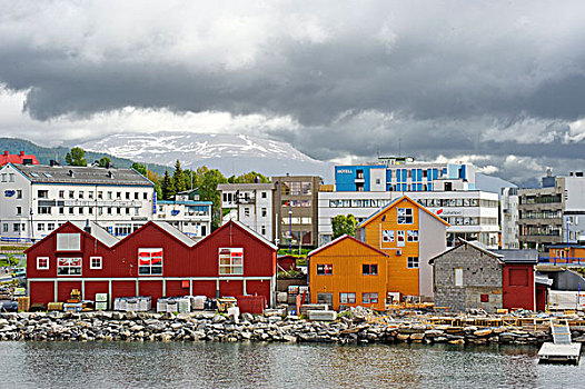 房子,特罗姆瑟,挪威,斯堪的纳维亚,欧洲